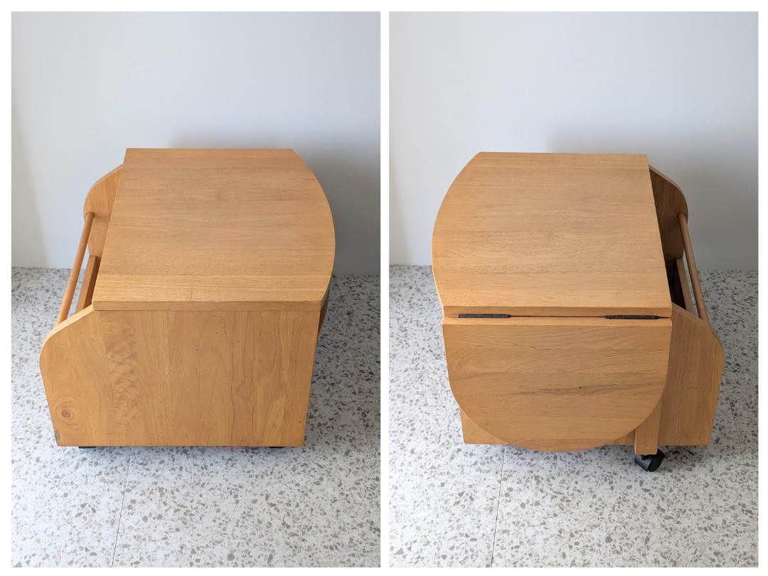 00s OLD エクステンション キャスター ワゴン バタフライ ローテーブル