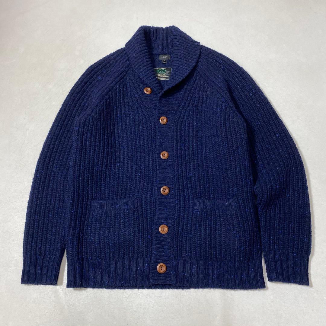 J.CREW Kilcarra ドニゴールウールショールカラーニットカーディガン