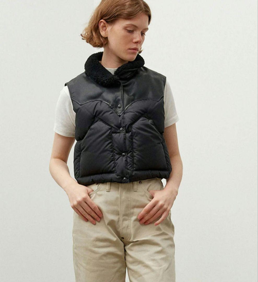 Rockey Mountain ダウンベスト ショート丈 ブラック