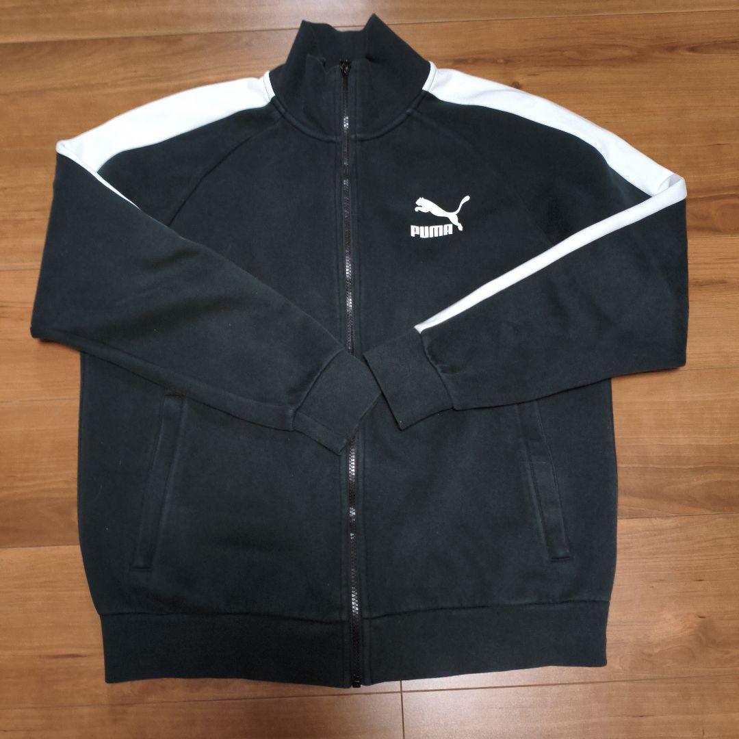 PUMA トラックジャケット ブラック/ホワイト
