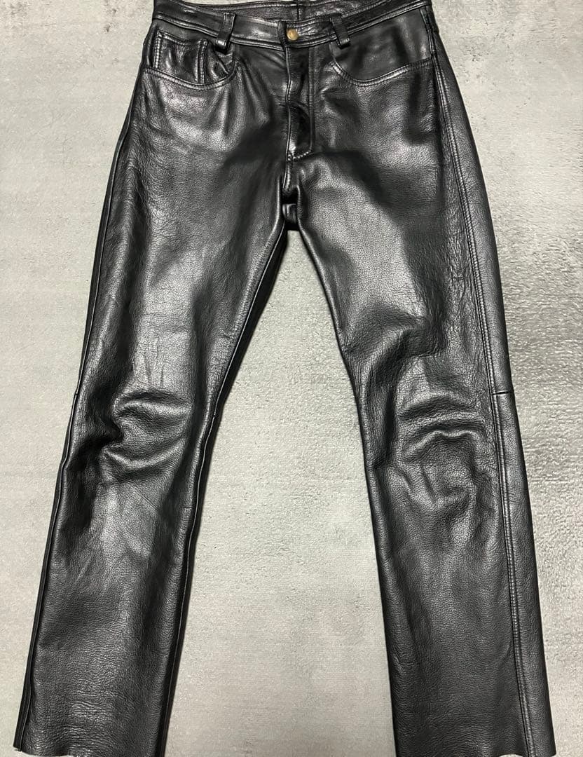 AVIREX アビレックス　革パン 牛革　レザー　ストレートパンツ 30
