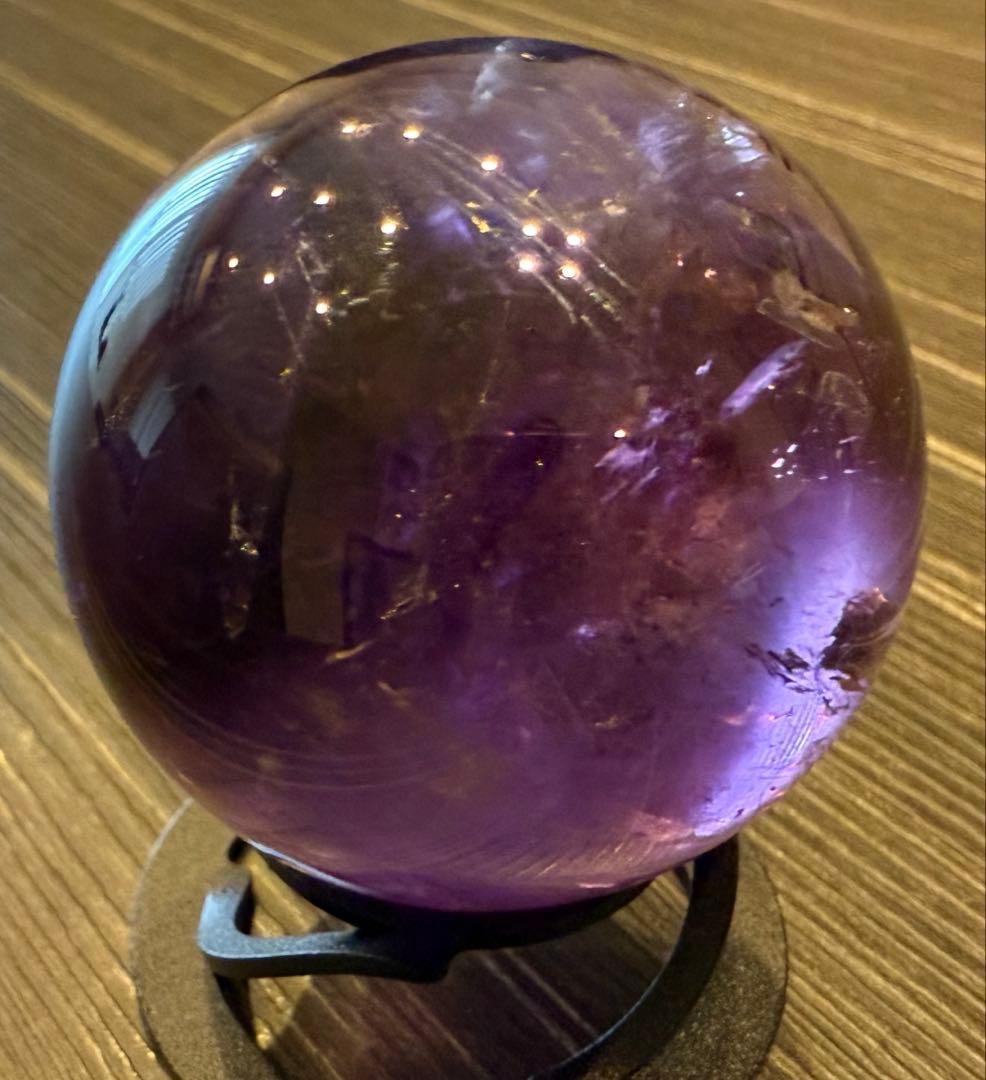 高品質 トラピッチェ アメトリン スフィア ファントム 天使の指紋 虹 天然石