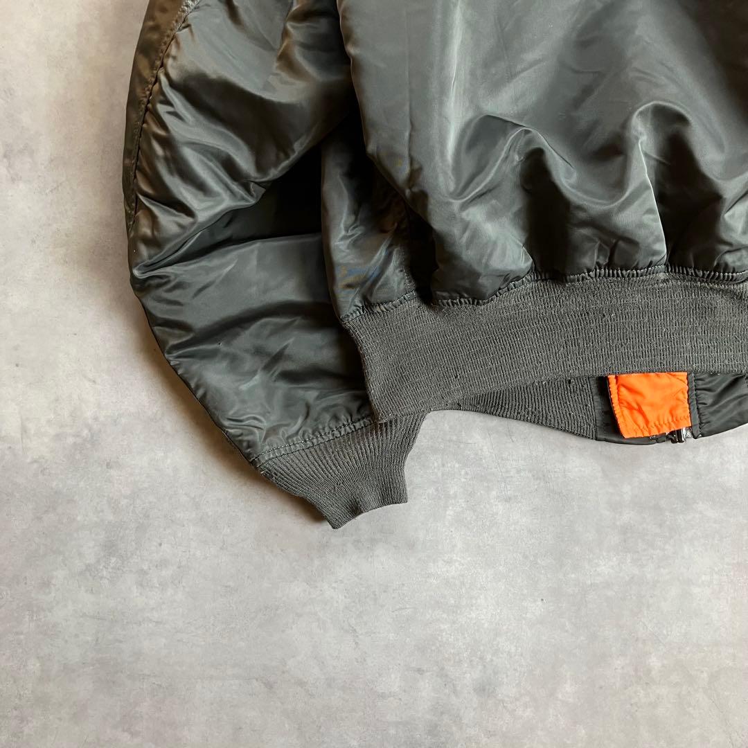 90s alpha MA-1 短丈 フライト ボンバー ジャケット y2k xl