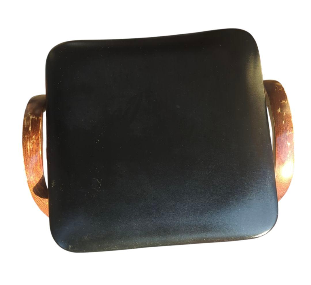 秋田木工　スタッキングスツール　ブラック　剣持勇　曲木