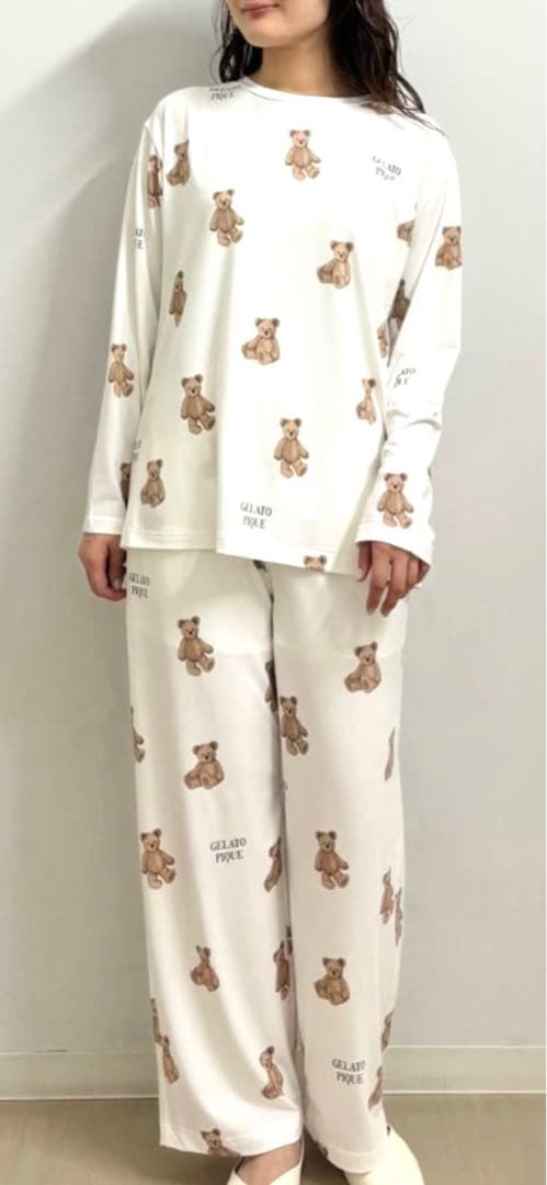 週末特別価格♡12/17ジェラピケとても可愛いくまちゃんルームウェアセット