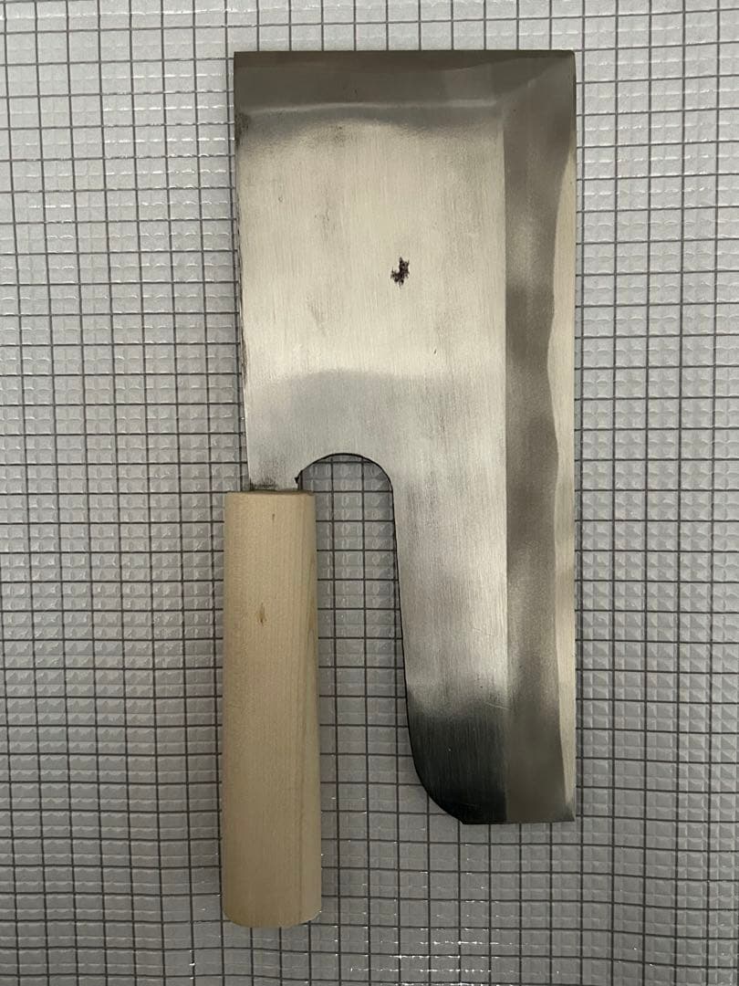 蕎麦切包丁 240mm 朴丸柄ハンドル 麺切包丁 そば切り 包丁