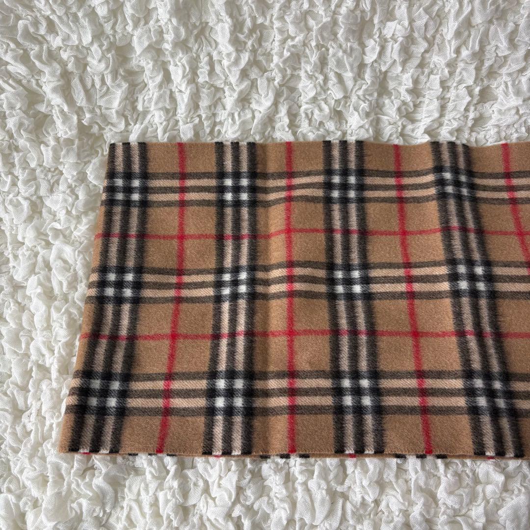 未使用タグ付き❗️ バーバリーズ　ノバチェック　カシミヤ100% マフラー