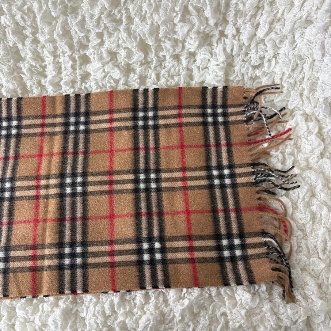 未使用タグ付き❗️ バーバリーズ　ノバチェック　カシミヤ100% マフラー