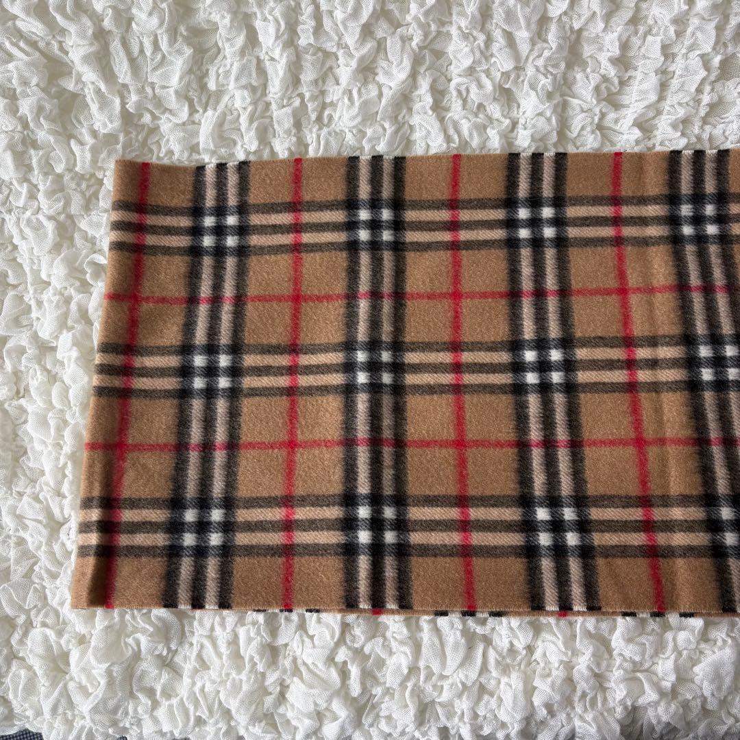 未使用タグ付き❗️ バーバリーズ　ノバチェック　カシミヤ100% マフラー