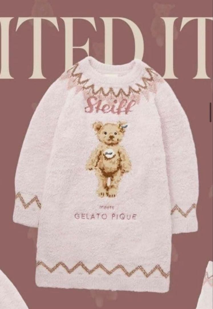 限定Steiff Jamesフェアアイルジャガードミニワンピース おまけ付