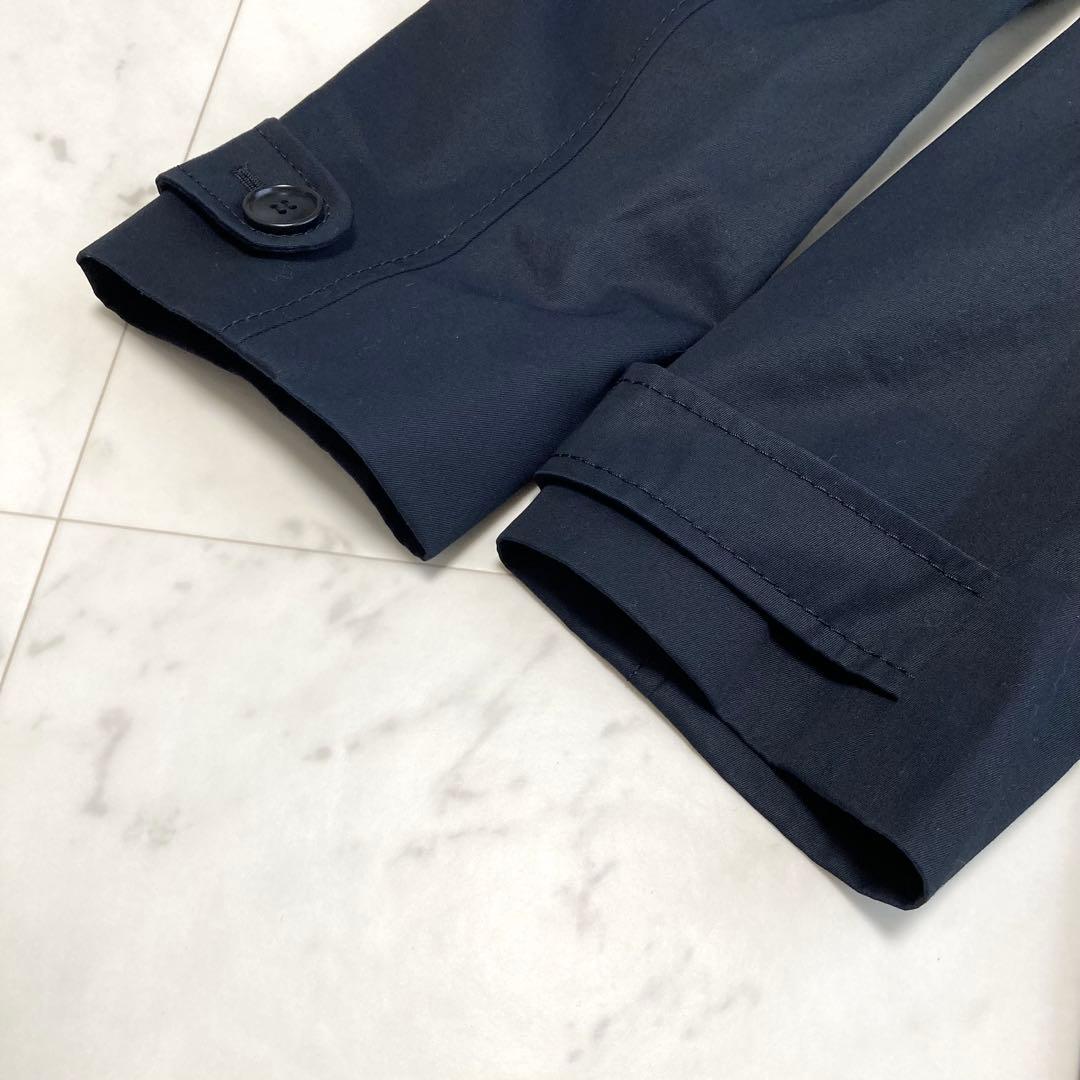 美品 ポールスミス トレンチコート マルチストライプ 希少サイズ46 黒