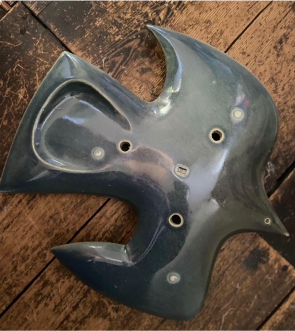 レア！Birds’Words  伊藤利江　wall bird 初期特大ブルー