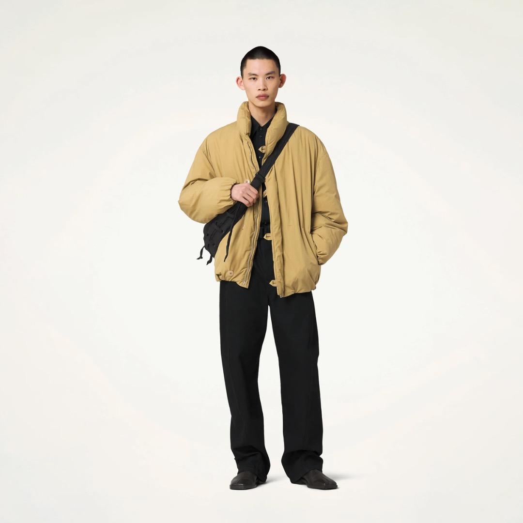 ジャケット・アウター LEMAIRE PUFFER BLOUSON Ochre Khaki sizeS