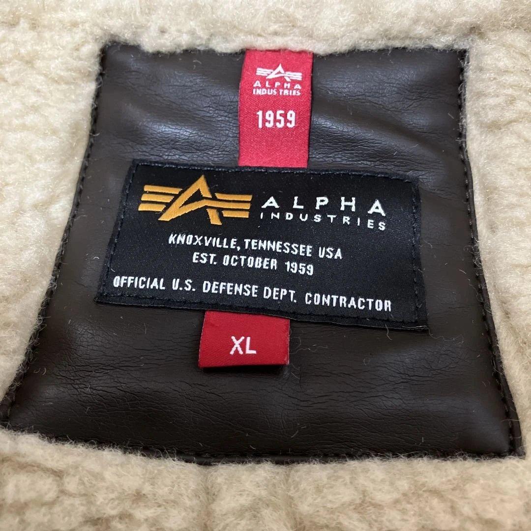 d*i様 アルファ　B-3フライトジャケット　フェイクレザー　XLサイズ