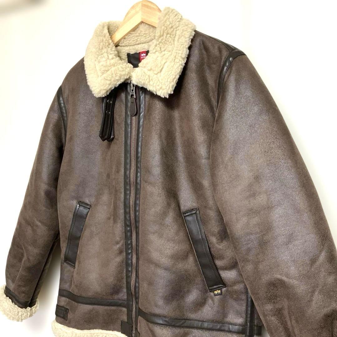 d*i様 アルファ　B-3フライトジャケット　フェイクレザー　XLサイズ