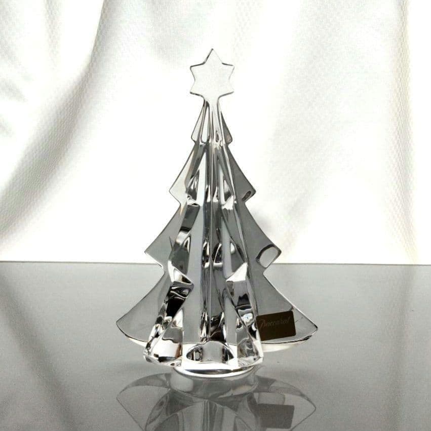 【新品】バカラ　クリスマスツリー　オブジェ　置物　クリスタルガラス