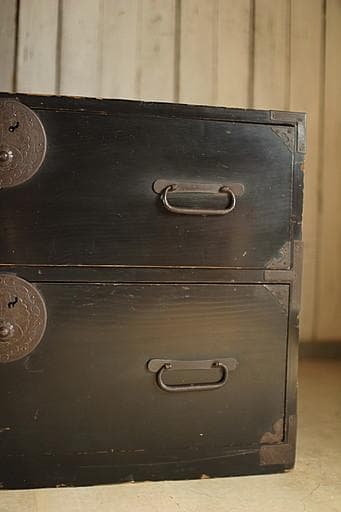 K*o様 丸金具庄内箪笥　2段 タンス　収納　古家具　古民家　時代家具