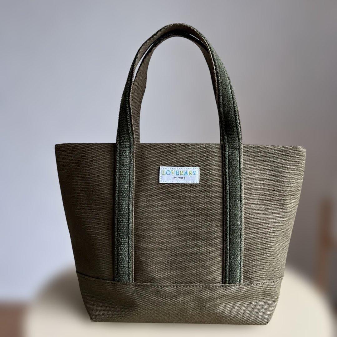 オールドテディ ワッペントートバッグ (小) ダークグリーン