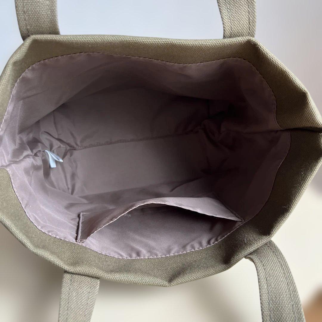 オールドテディ ワッペントートバッグ (小) ダークグリーン