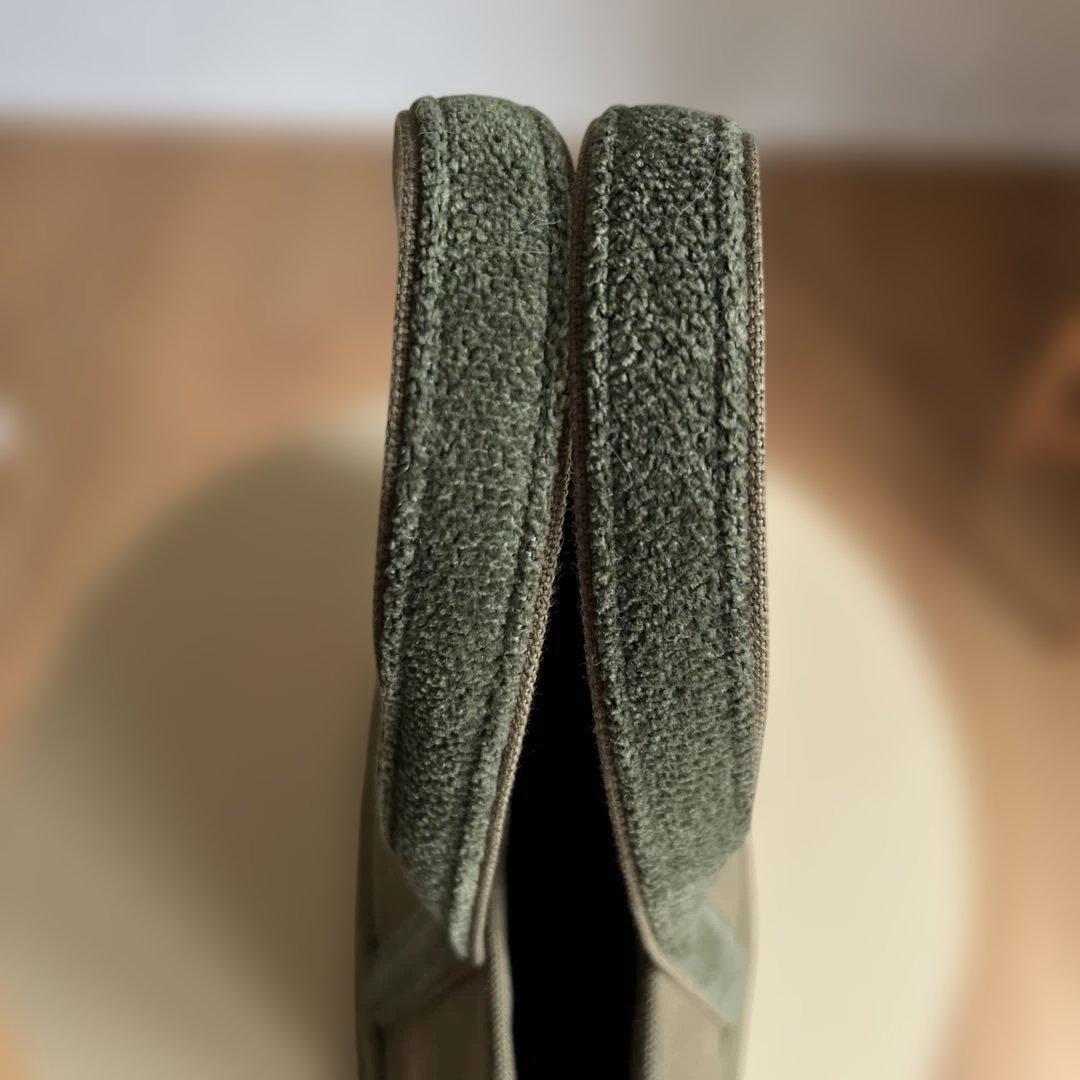 オールドテディ ワッペントートバッグ (小) ダークグリーン