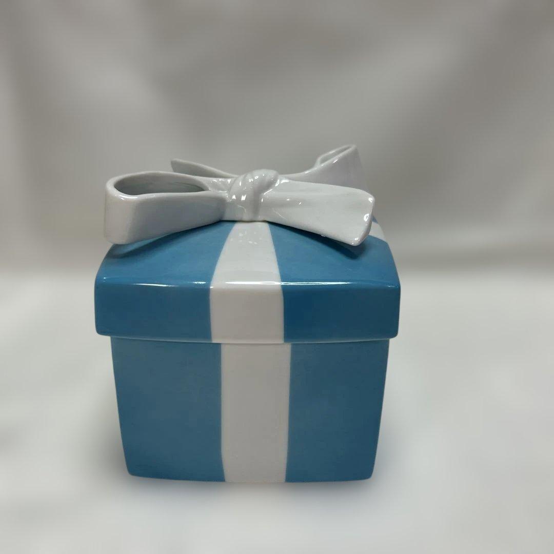 【美品】ティファニー 陶器 ブルーボックス ラージサイズ （※付属品︰箱無し）