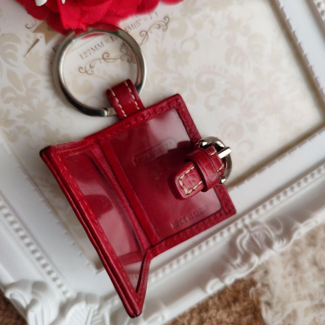 美品　コーチ　COACH キーホルダー　写真入れ