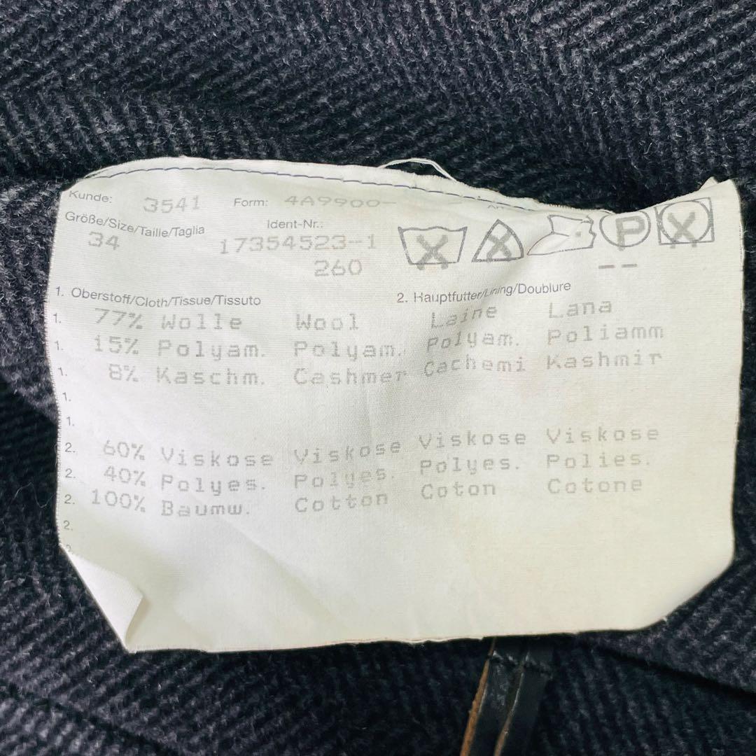 良品　バーバリーロンドン　ダッフルコート　ノバチェック ウール　カシミヤ混