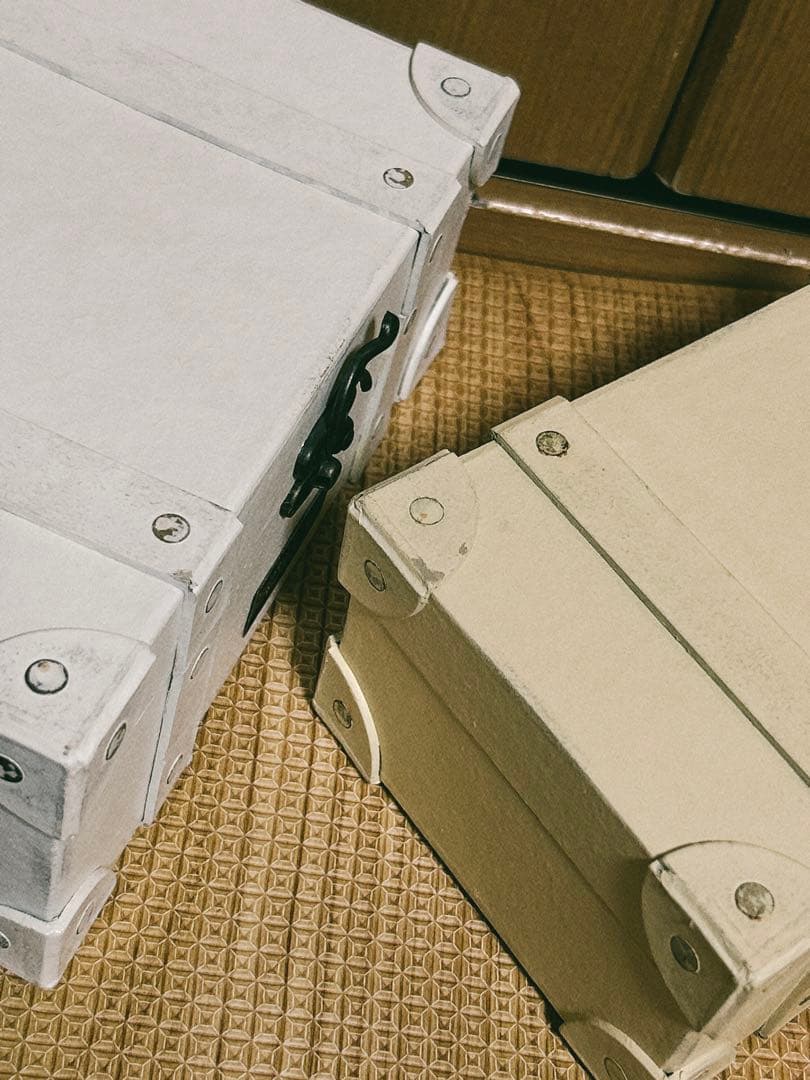 新品トランク風トレジャーBOX アンティークBOX 小物入れ7点セット