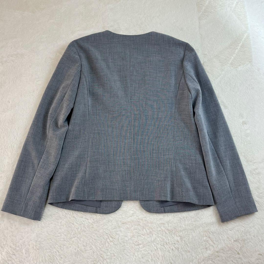 ナチュラルビューティーベーシック　セットアップ　ノーカラー　パンツ　スーツ