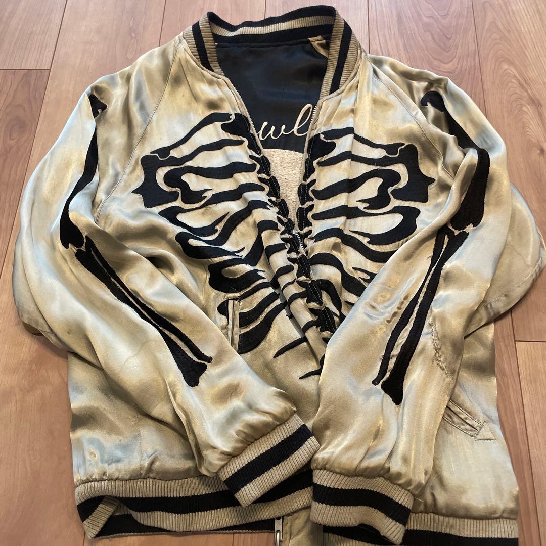 スカルデザイン スカジャン Crawler リバーシブル