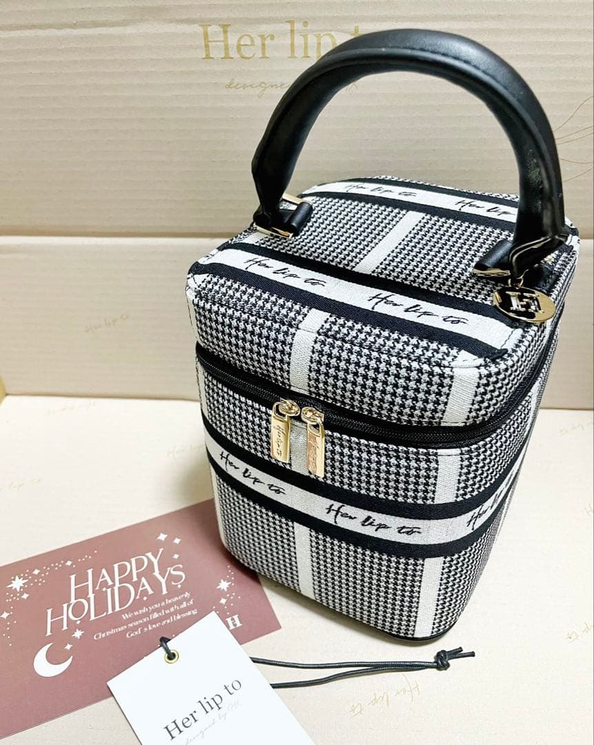 【M】Her lip to チェック柄バッグ