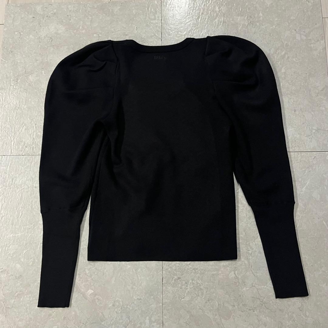 【新品未使用】Bibiy. パフスリーブニット ブラック
