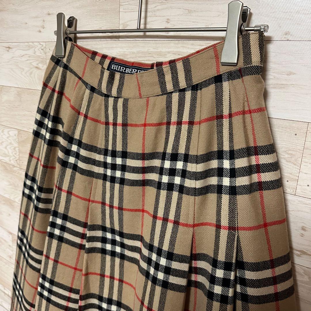 ✨BURBERRY バーバリー ノバチェック プリーツスカート ウール M✨