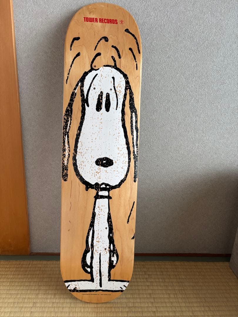 スヌーピー スケートボード TOWER RECORDS デッキ