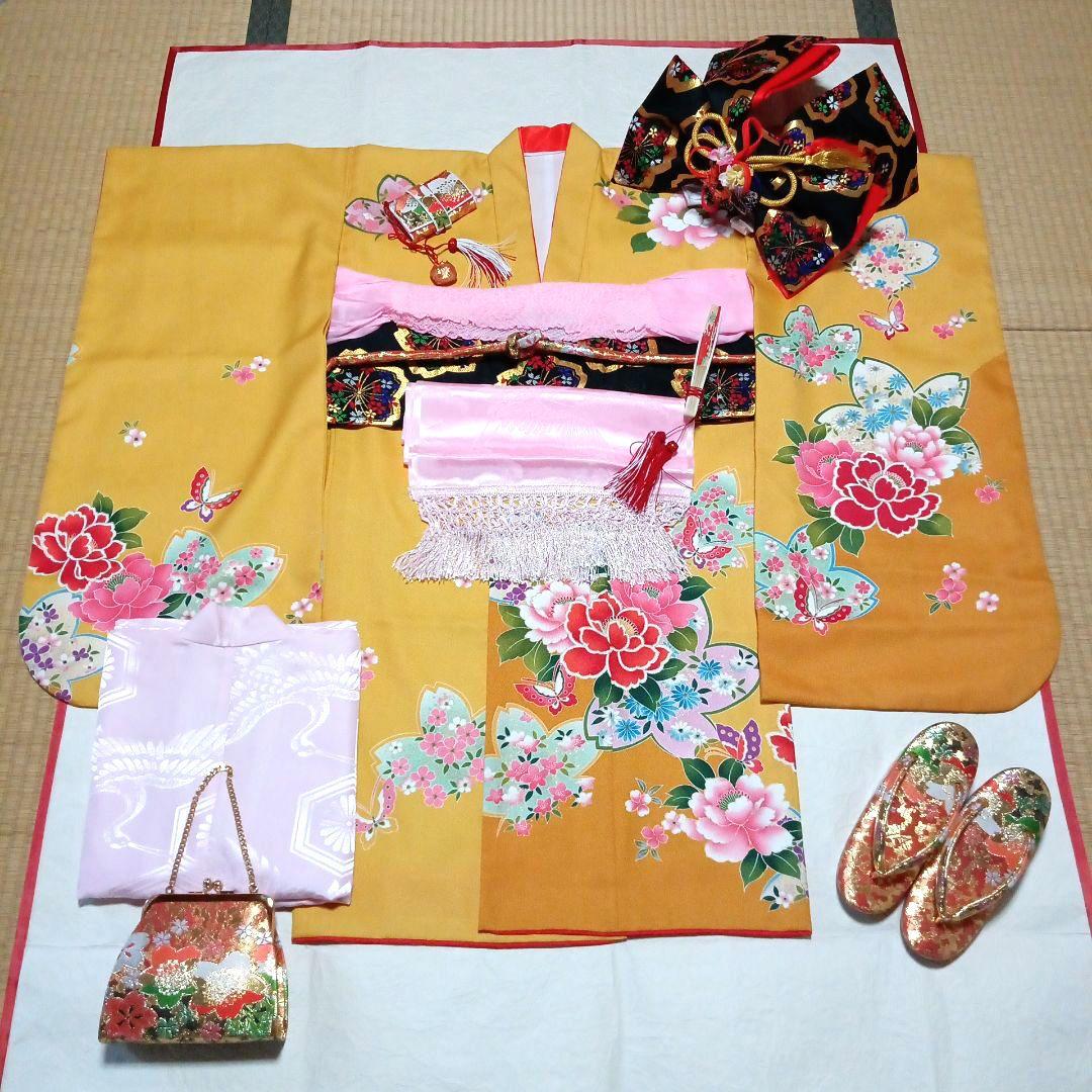 七五三　七歳着物・結び帯・フルセット (37)