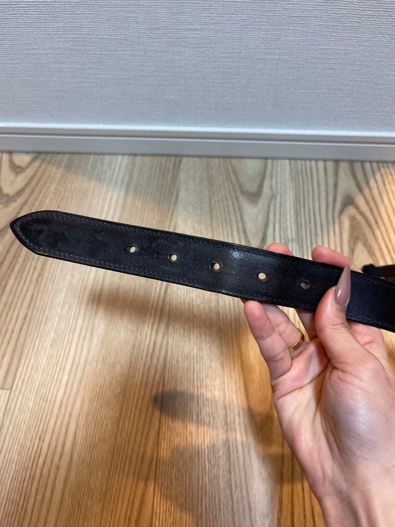 ホワイトハウスコックス　レザーベルト　B8665 ブライドルレザー　ブラック