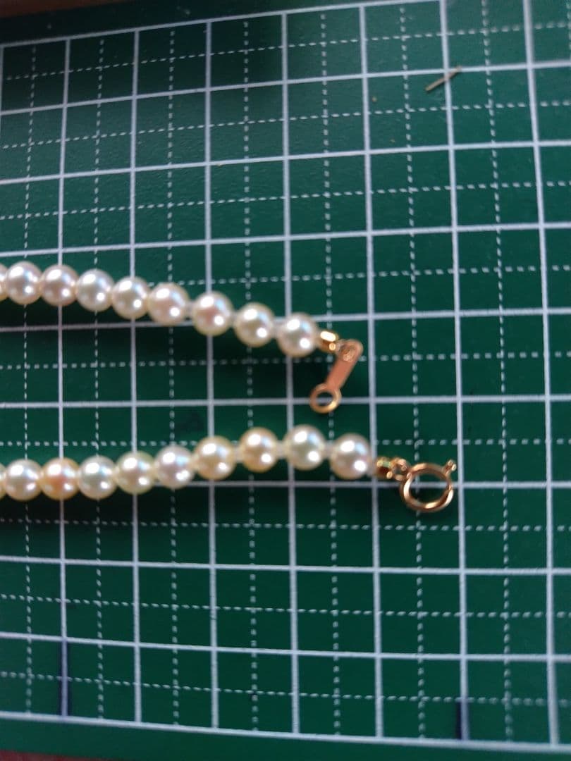 ２点になります。K18 アコヤ真珠ベビーパール　ネックレス