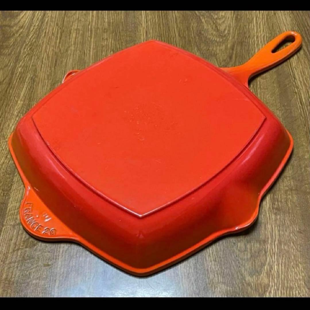 お買い得‼️le creuset 美品 ルクルーゼ26cm グリルパン フライパン