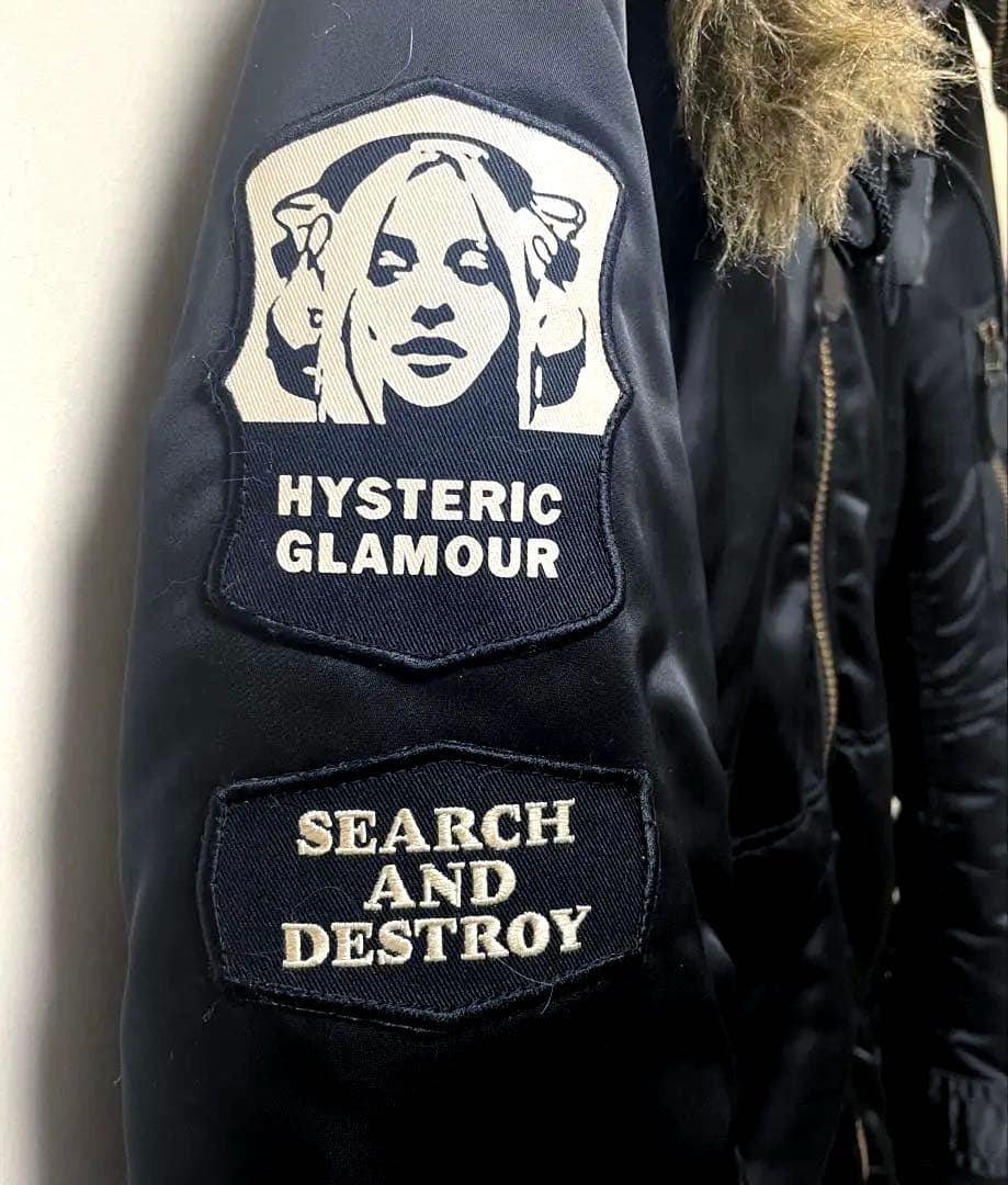 ヒステリックグラマー　プリマロフト　ミリタリーコート　ヒスガール　ワッペンロゴ