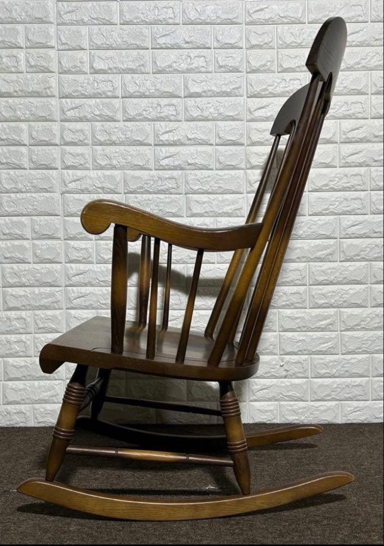 飛騨産業 ロッキングチェア　キツツキマーク