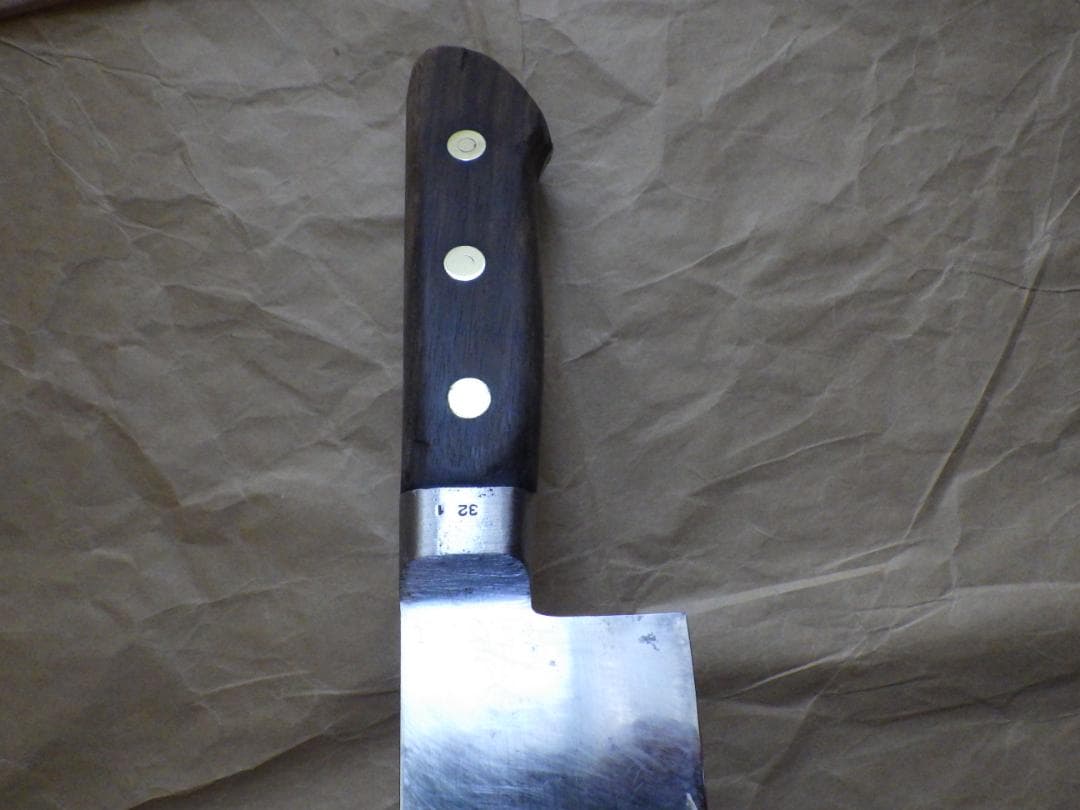 ミソノ★サンドヴック社製スウェーデン鋼ナイフ牛刀包丁刃渡り325ｍｍ