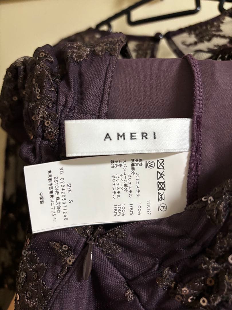 ameri vintage SPANGLE LACE ROMPERS Sサイズ