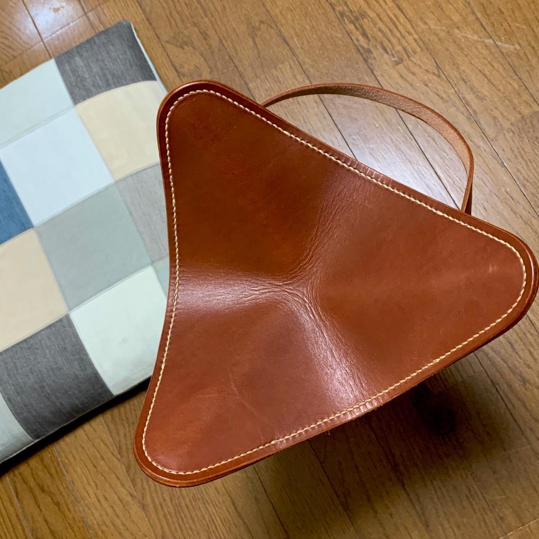 【焚き火チェア】エイジングヌメ basta_redskapet ブラウン 中古