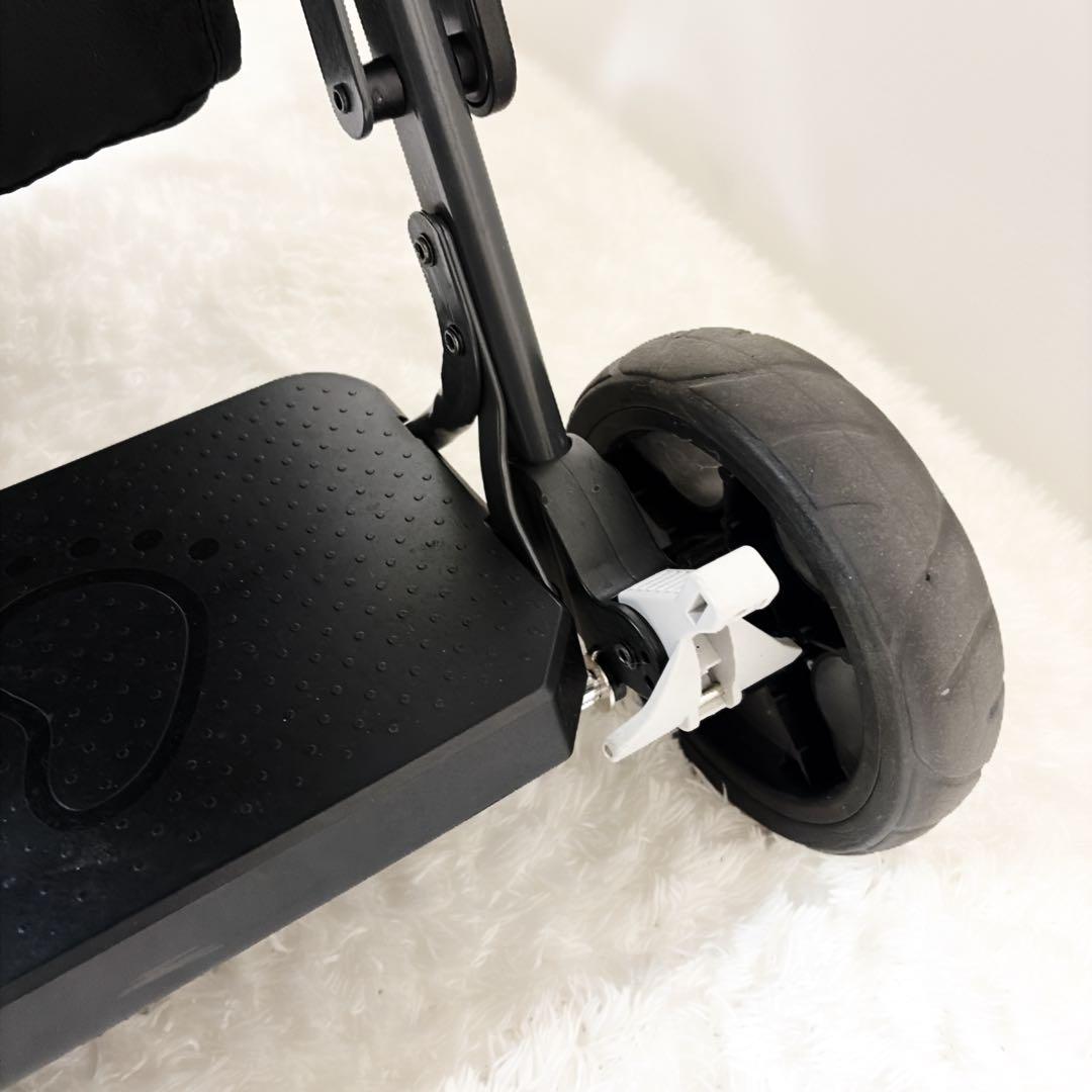 美品　KATOJI 二人乗りベビーカー 二人でゴー ネイビー リアシート付