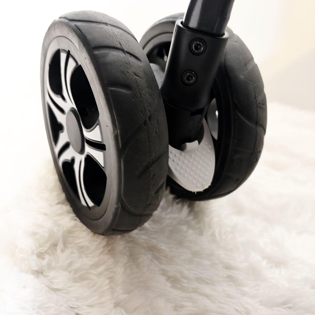 美品　KATOJI 二人乗りベビーカー 二人でゴー ネイビー リアシート付