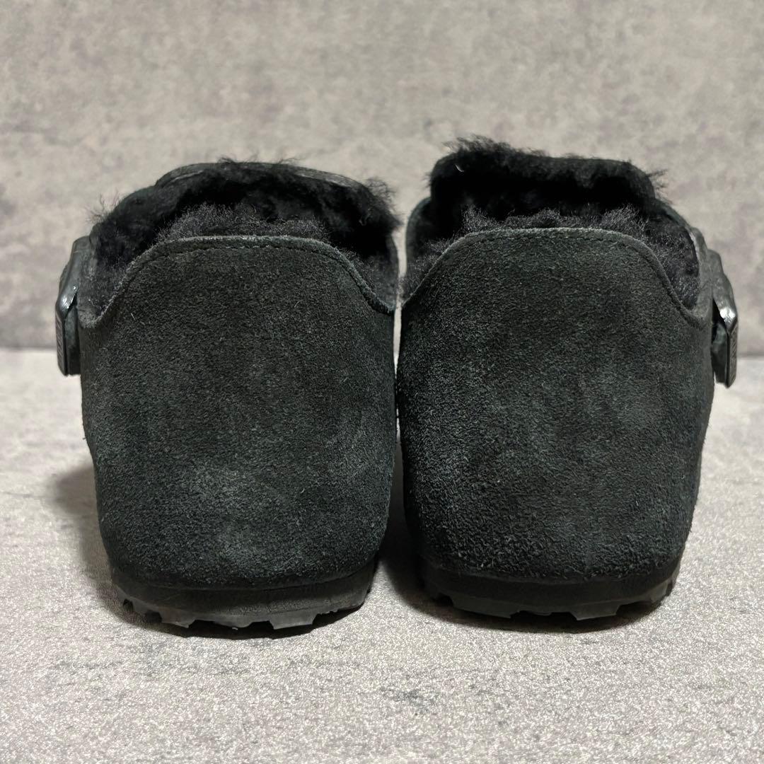 未使用級　ビルケンシュトック　ロンドン　ファー　ブラック　スエード　2016