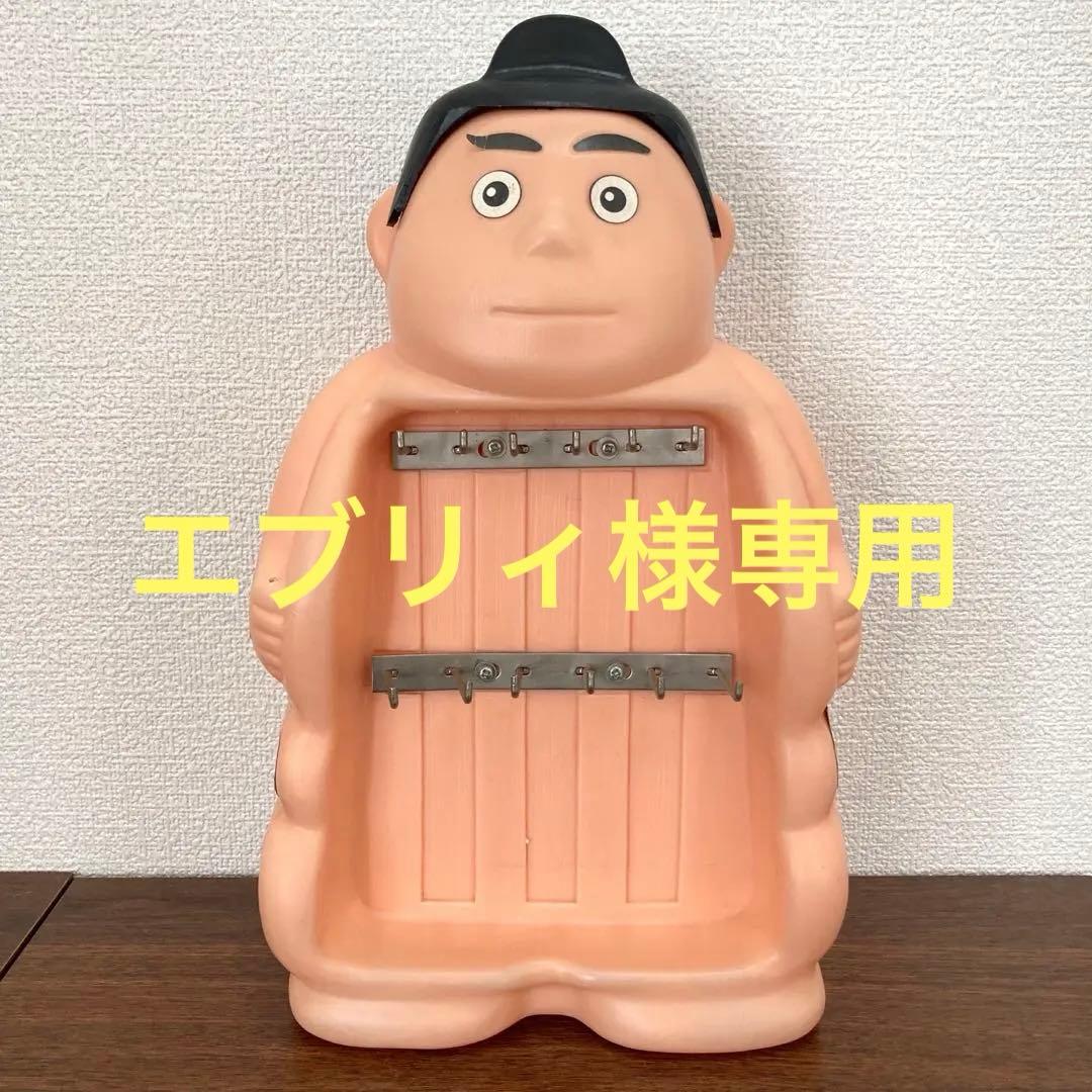 昭和レトロ お相撲さん 貯金箱 ホルダー ソフビ
