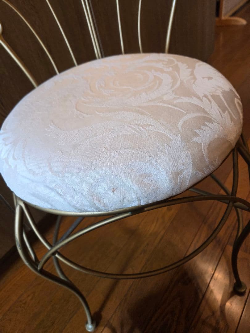 ヴィンテージ　アンティーク調　アイアンチェアー　ドレッサーチェア