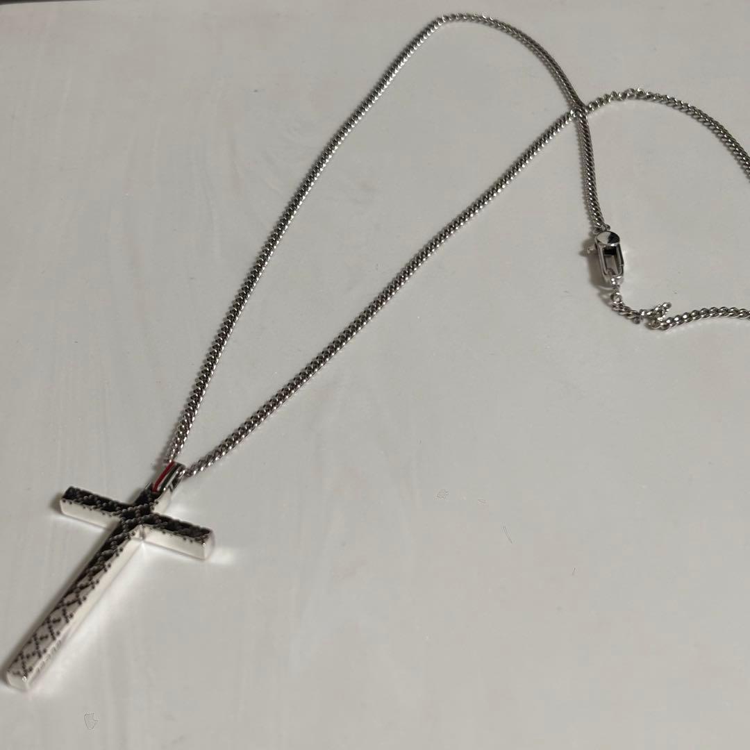 GUCCI 新品同様品　ディアマンテクロスネックレス　極美品　925シルバー