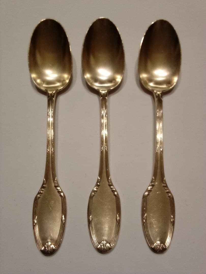 フランス シルバーティースプーン ３本セット アンティーク